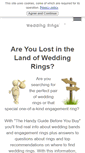 Mobile Screenshot of everything-wedding-rings.com