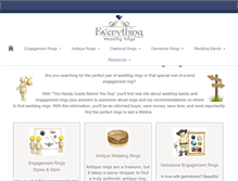Tablet Screenshot of everything-wedding-rings.com